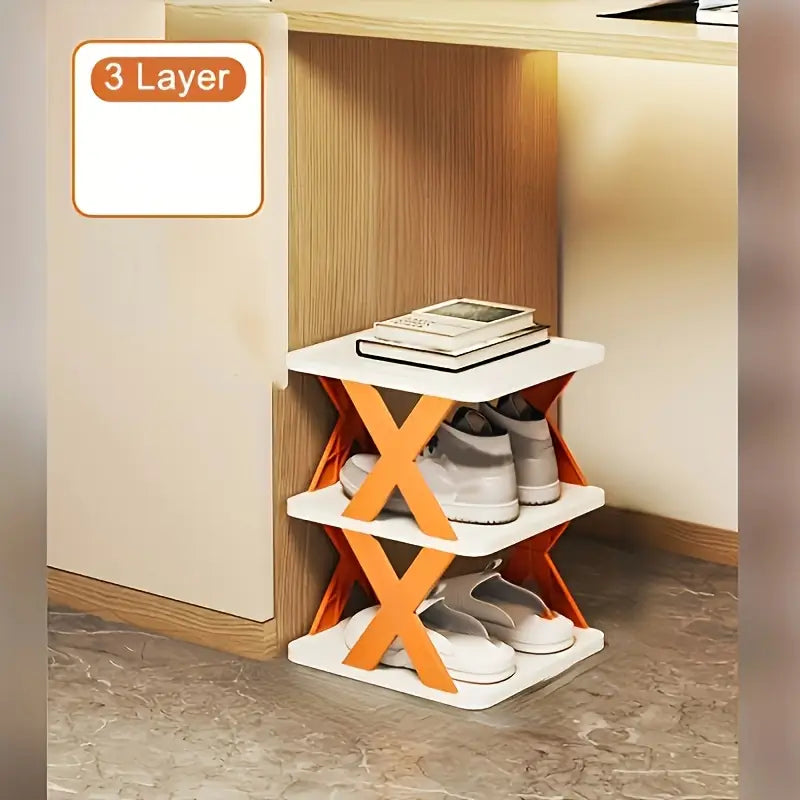 5 Layer Shoe Rack Organizer – Space-Saving Shoe Storage Shelf for Closet, Bathroom & Door