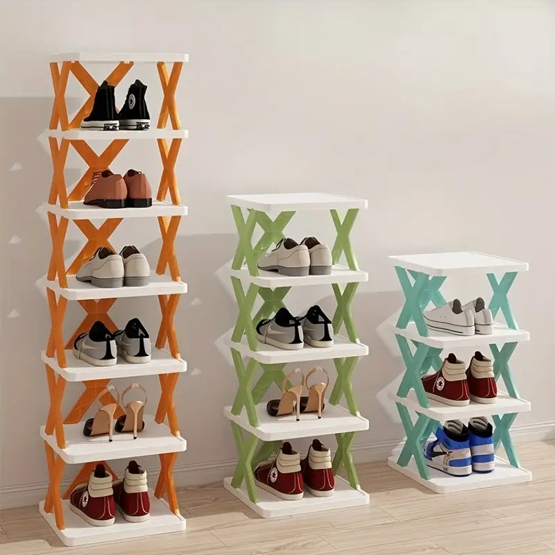 5 Layer Shoe Rack Organizer – Space-Saving Shoe Storage Shelf for Closet, Bathroom & Door