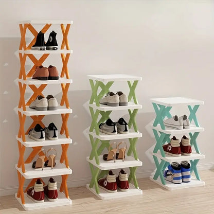 5 Layer Shoe Rack Organizer – Space-Saving Shoe Storage Shelf for Closet, Bathroom & Door