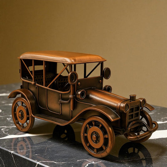 Vintage Metal Classic Car Model – Retro Antique Collectible Home Décor Showpiece (8 inch)
