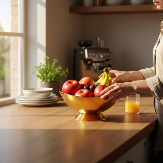 Luxury Golden Dining Table Bowl