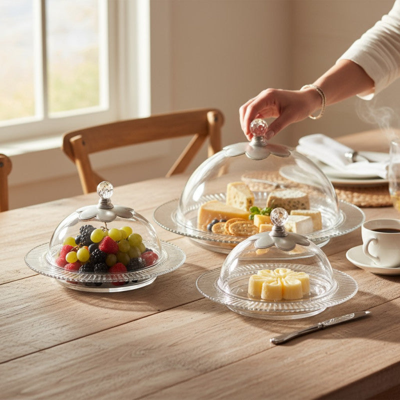 Acrylic Cake Stand with Dome Lid