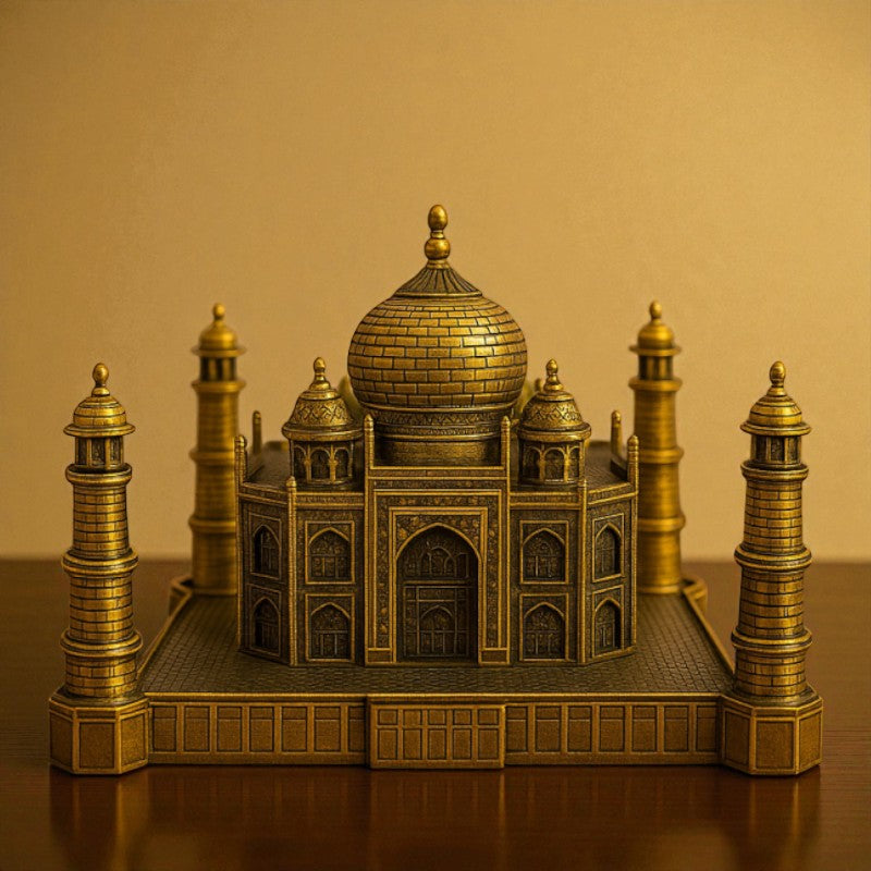 Metal Taj Mahal Model – Premium Home & Office Decorative Showpiece (Small) | Adornia.pk