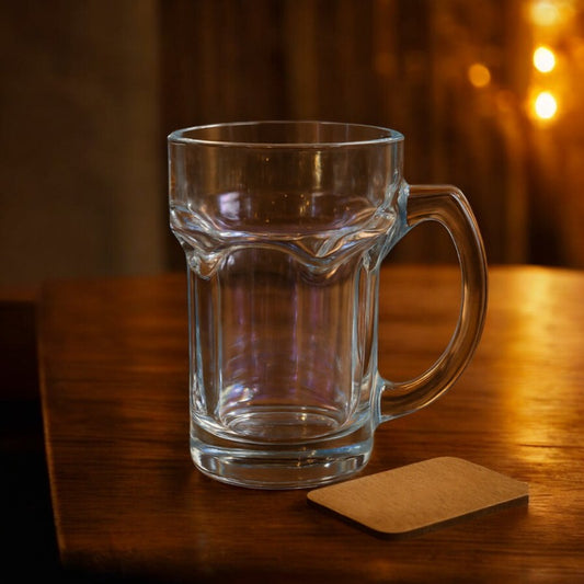 Premium Iridescent Crystal Glass Mug – Heavy Base | Luxury Drinking Mug for Hot & Cold Beverages | Adornia.pk