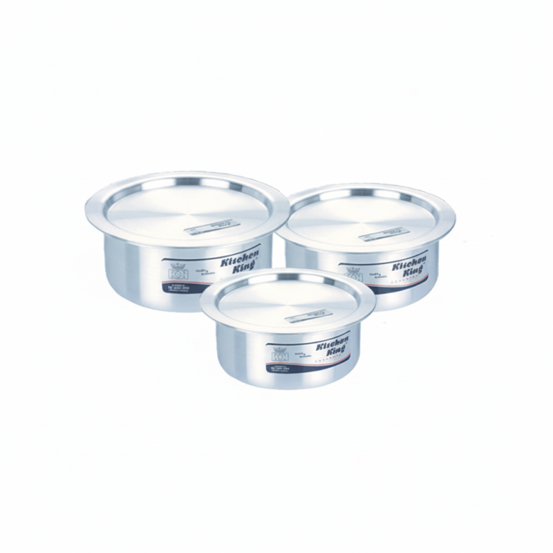 Kitchen King Indiana Baby Set – 3-Piece Premium Aluminium Cookware Set | Adornia.pk