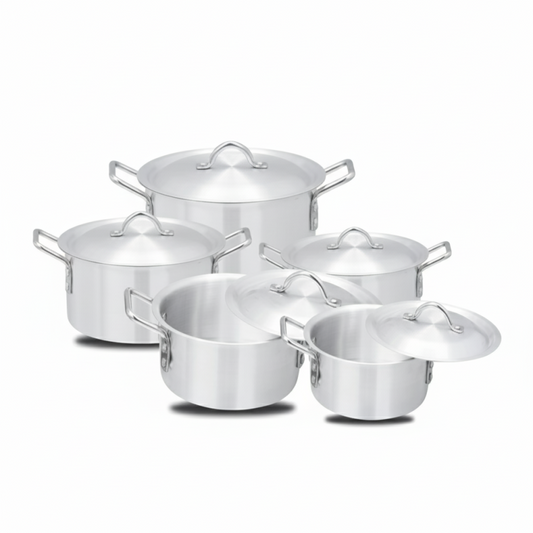 Kitchen King Super Durable 10-Piece Aluminium Cookware Set – Premium Nonstick Pots | Adornia.pk