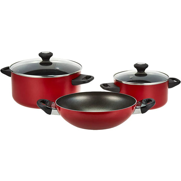 Prestige Classique 16-Piece Non-Stick Cookware Set – Premium Aluminium Kitchen Collection | Adornia.pk