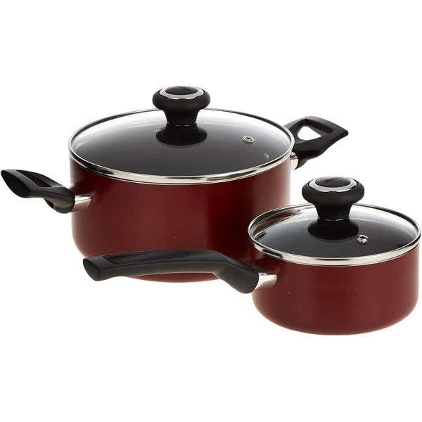 Prestige 25-Piece Non-Stick Cookware Set – Red Premium Aluminium Kitchen Collection | Adornia.pk
