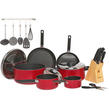 Prestige Classique 22-Piece Non-Stick Cookware Set – Premium Aluminium Kitchen Collection | Adornia.pk