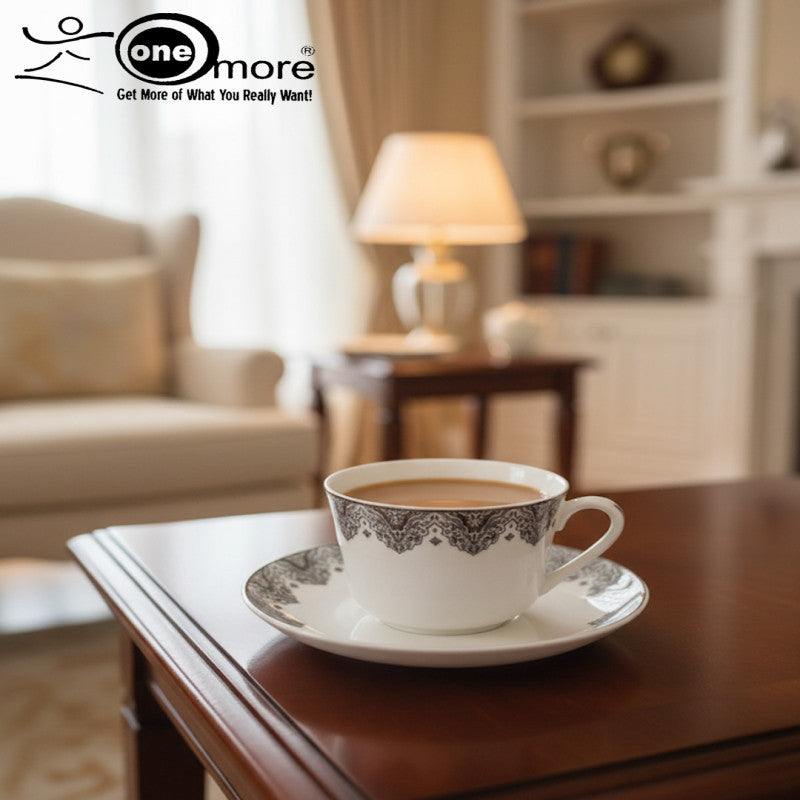 12-Piece Timeless Cup & Saucer Set – Classic Tea & Coffee Serving Collection | Adornia.pk