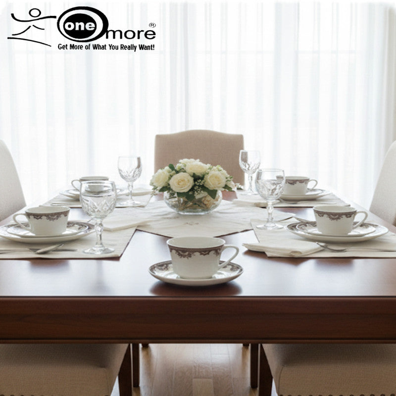 Timeless Charm 12-Piece Tea & Coffee Cup & Saucer Set – 6 Cups & 6 Matching Saucers | Adornia.pk