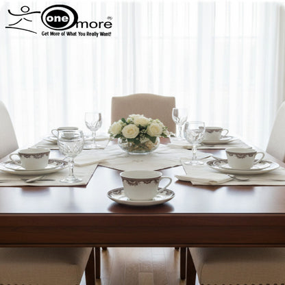 Timeless Charm 12-Piece Tea & Coffee Cup & Saucer Set – 6 Cups & 6 Matching Saucers | Adornia.pk