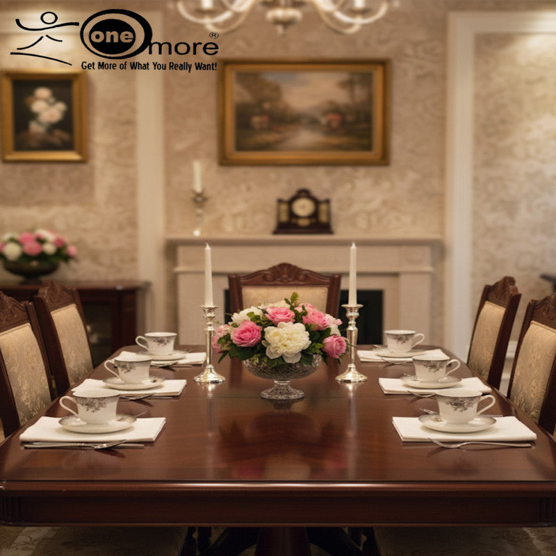 12-Piece Sophisticated Lace-Detail Tea Cup & Saucer Set