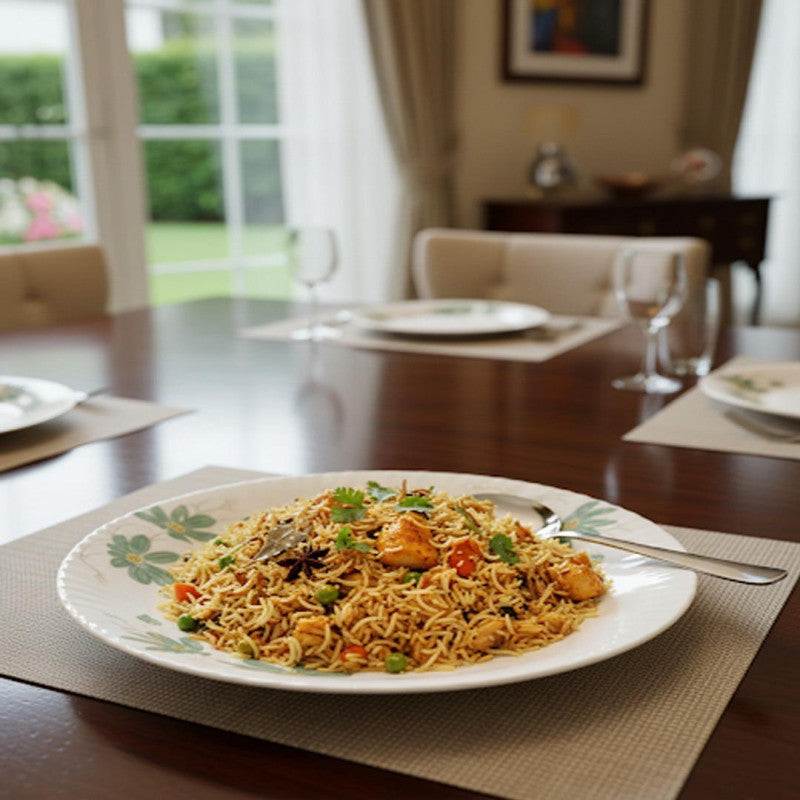 26-Piece White Floral Dinnerware Collection – Stylish Opal Tableware for Six