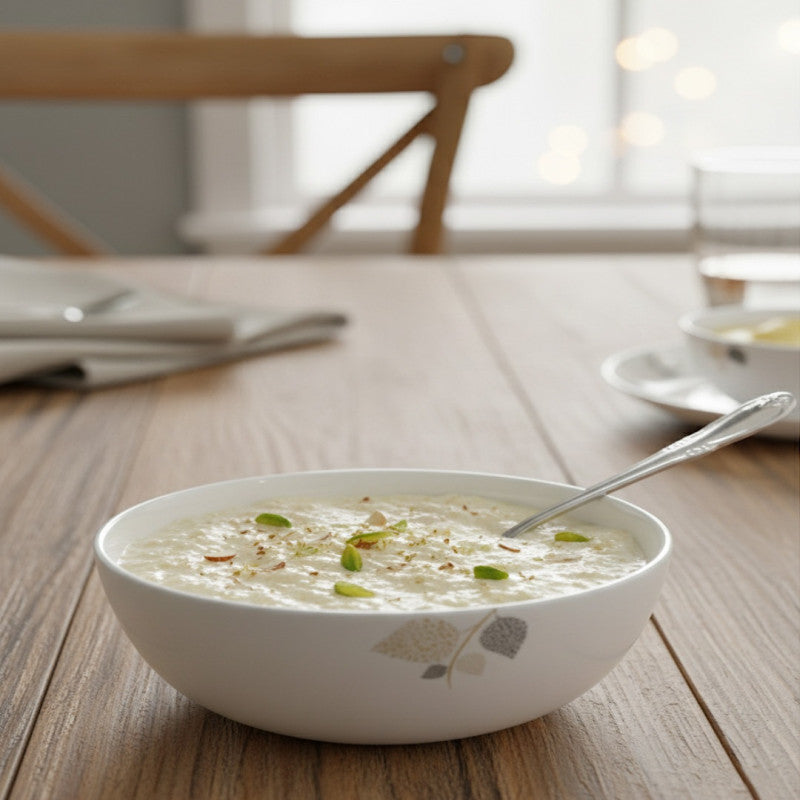 26-Piece Opalware Dinnerware Set – Contemporary Leaf-Design Collection