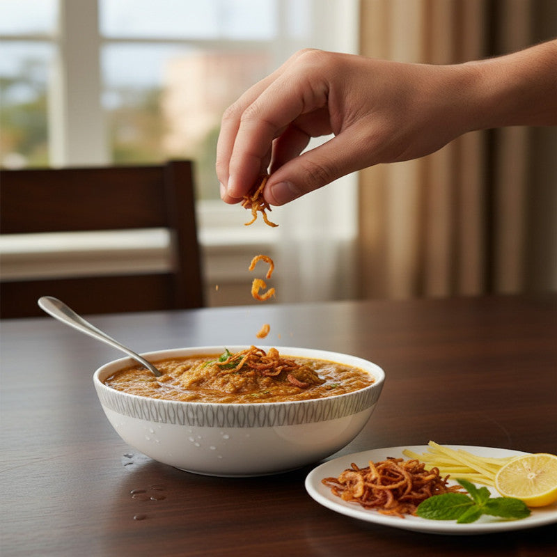 26-Piece Opalware Dinnerware Set – Sleek Minimal Grey-Line Design