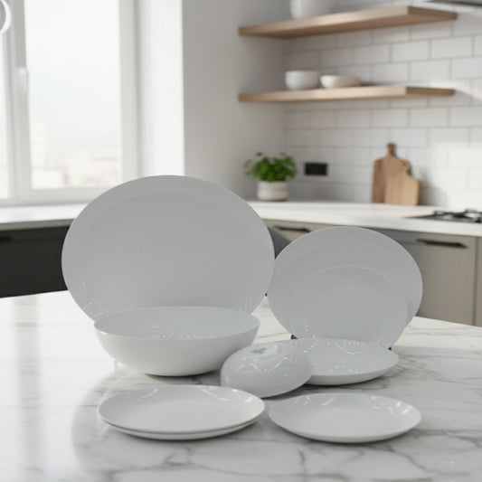 26-Piece Timeless White Dinnerware Collection