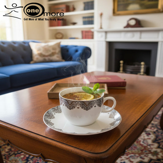 Refined 12-Piece Tea Cup & Saucer Collection