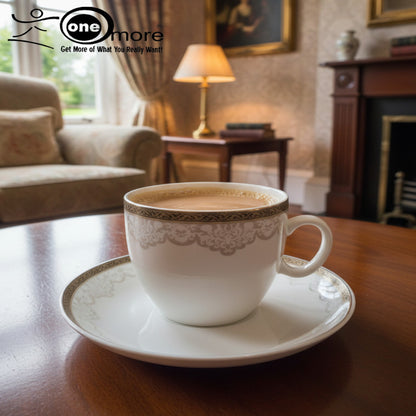 12-Piece Refined Tea Cup & Saucer Set