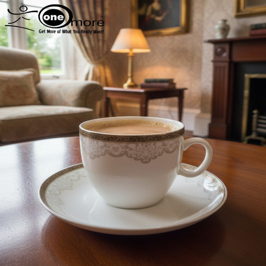 12-Piece Refined Tea Cup & Saucer Set