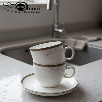 12-Piece Refined Tea Cup & Saucer Set