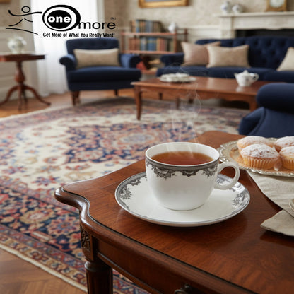 12-Piece Luxury Tea Cup & Saucer Set