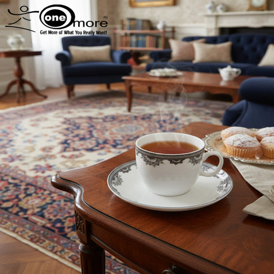 12-Piece Luxury Tea Cup & Saucer Set