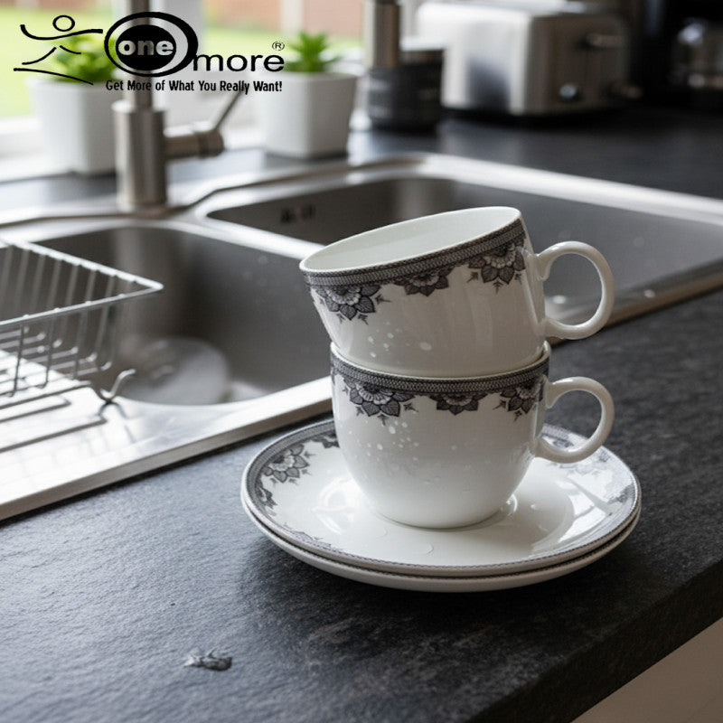 12-Piece Luxury Tea Cup & Saucer Set