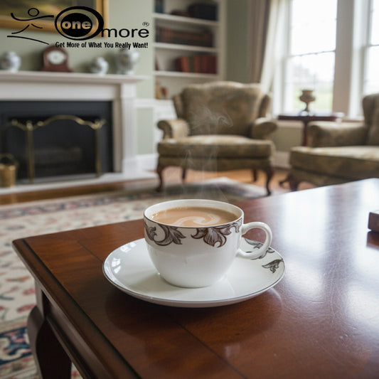 12-Piece Stylish Tea Cup & Saucer Collection