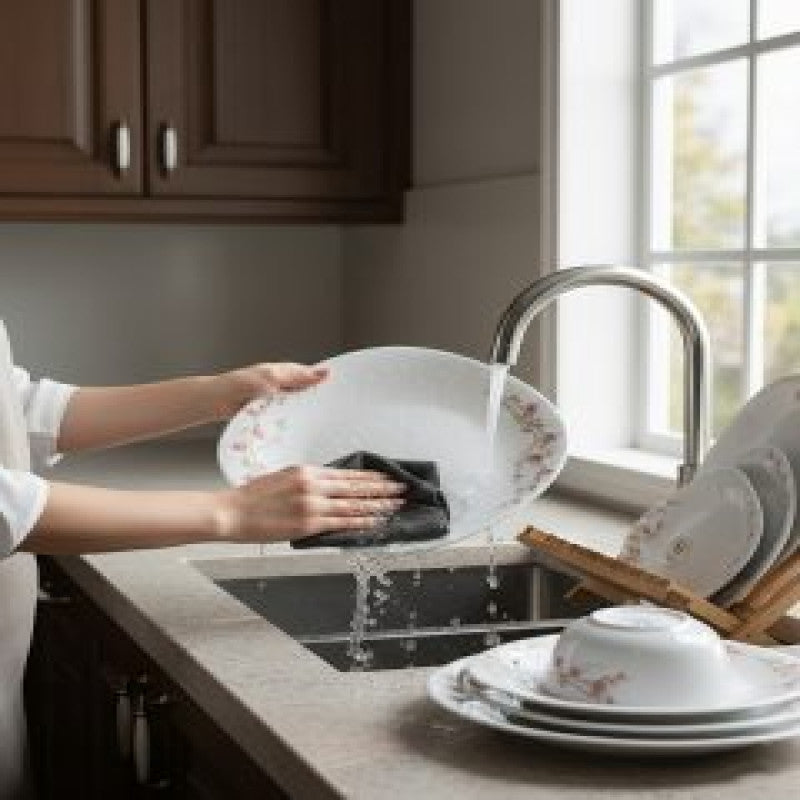 26-Piece Cherry Blossom Dinnerware Set – Elegant Floral Design