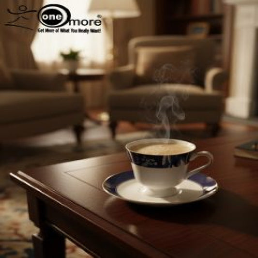 12-Piece Elegant Porcelain Tea Cup & Saucer Set