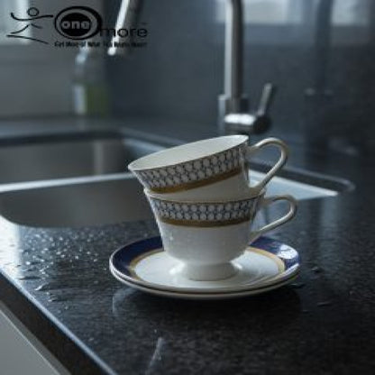 Refined Porcelain Cup & Saucer Collection