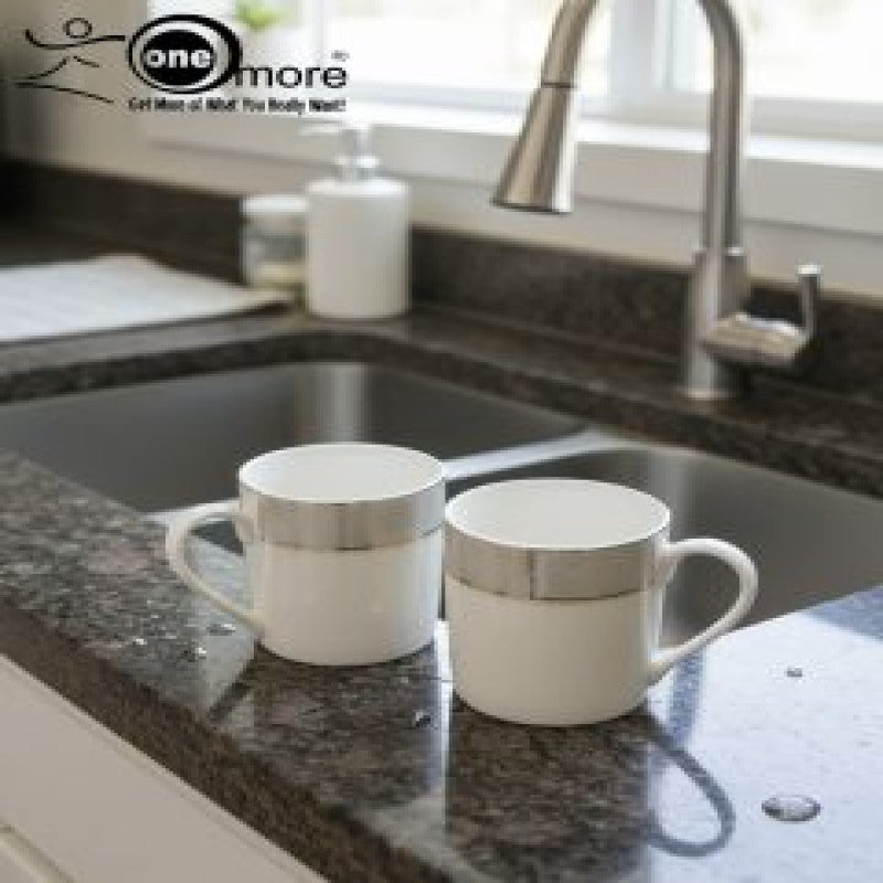 Refined Porcelain Tea Mug Set