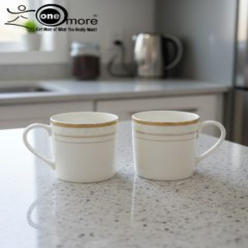 12-Piece Elegant Porcelain Tea Mug Set