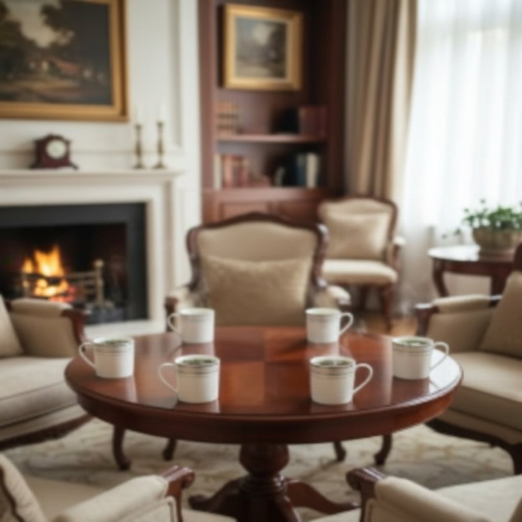 Sophisticated Porcelain Tea Mug Set