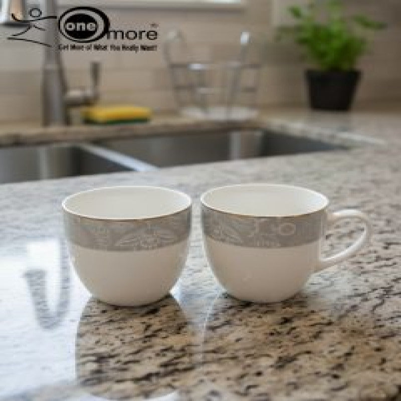 12-Piece Refined Porcelain Tea Mug Set