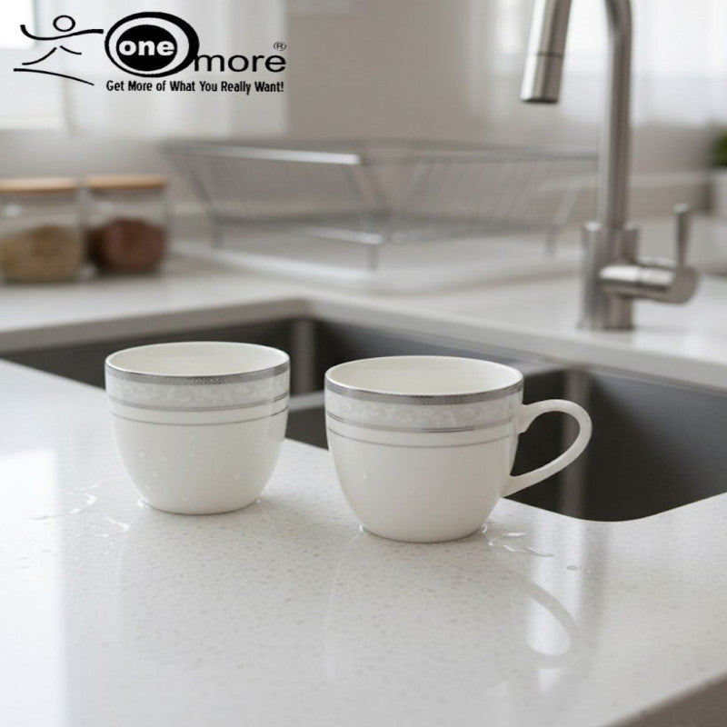 Refined Porcelain Tea Mug Collection