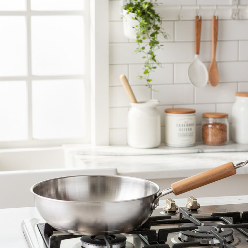 Kitchen King 30cm Delvo Wok with Glass Lid