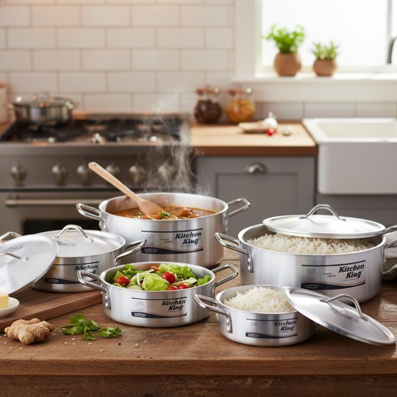 Kitchen King Smart Brazier & Pot Set – 10 Pieces