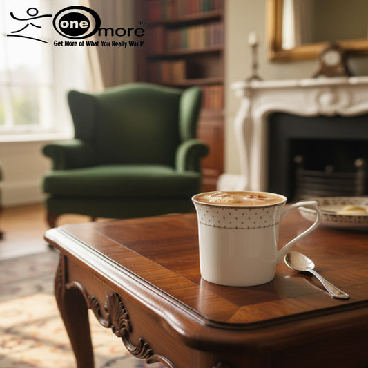 6-Piece Elegant Super Bone China Mug Set