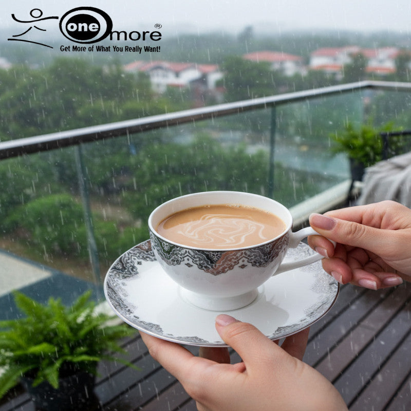 Premium Porcelain Tea Cup & Saucer Set