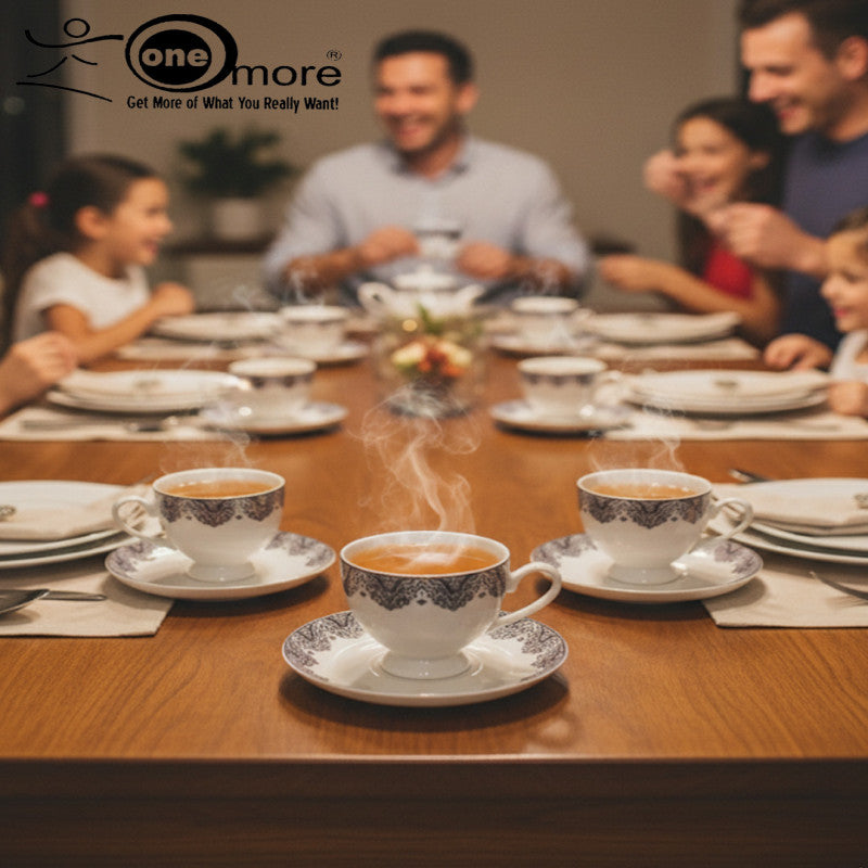 Premium Porcelain Tea Cup & Saucer Set