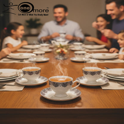 Premium Porcelain Tea Cup & Saucer Set