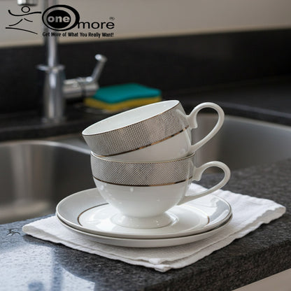 Deluxe Porcelain Tea Cup & Saucer Set