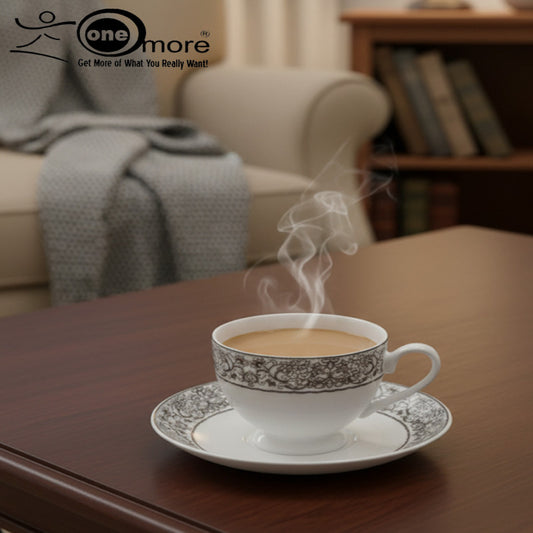 Elegant Porcelain Tea Cup & Saucer Set