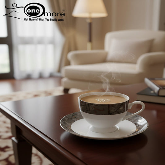 Upscale Porcelain Tea Cup & Saucer Collection