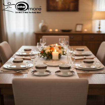 Upscale Porcelain Tea Cup & Saucer Collection