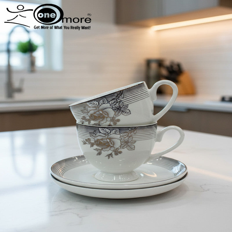 Elegant Porcelain Tea Cup & Saucer Collection
