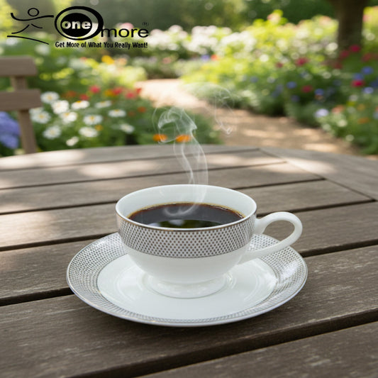 Refined Porcelain Tea Cup & Saucer Collection