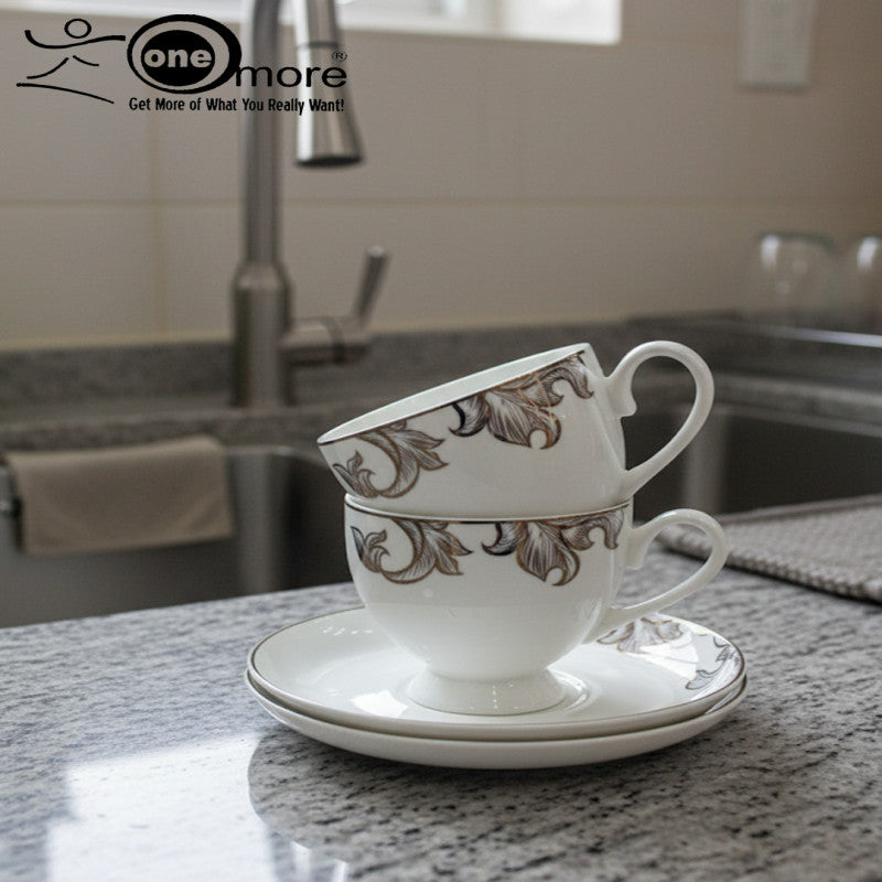 Premium Porcelain Tea Cup & Saucer Collection